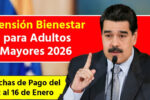 Calendario Pensión Bienestar Adultos Mayores Enero 2026: Pagos del 12 al 16 de enero